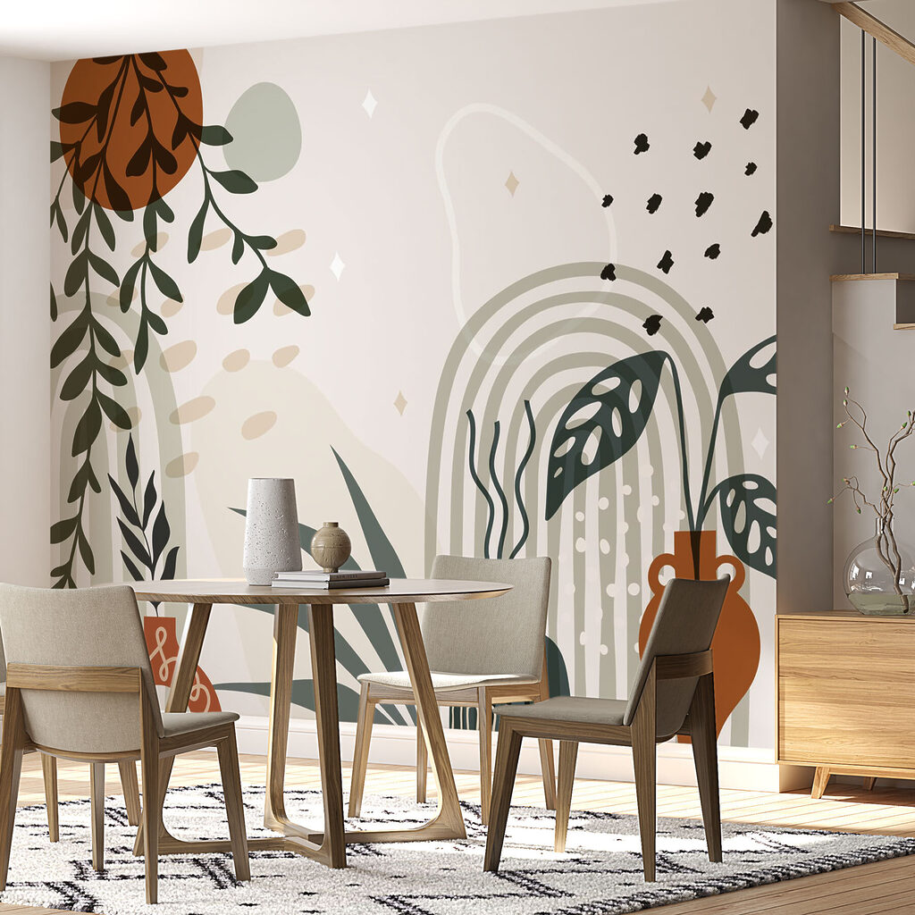 Graphic of a plant and potted plants