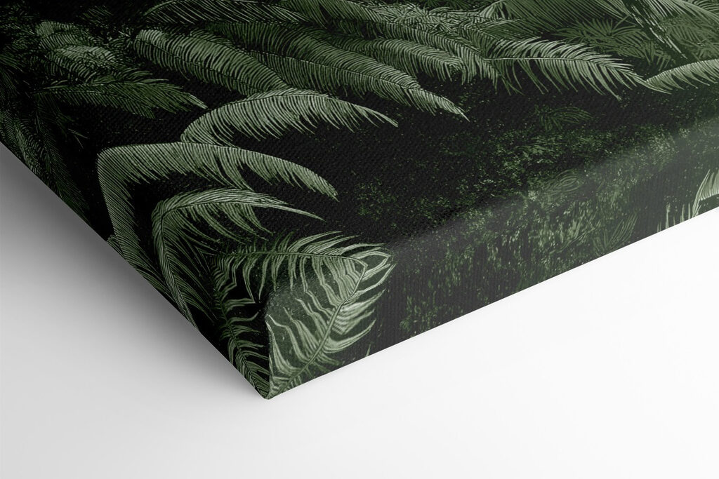 Group of palm trees in a forest