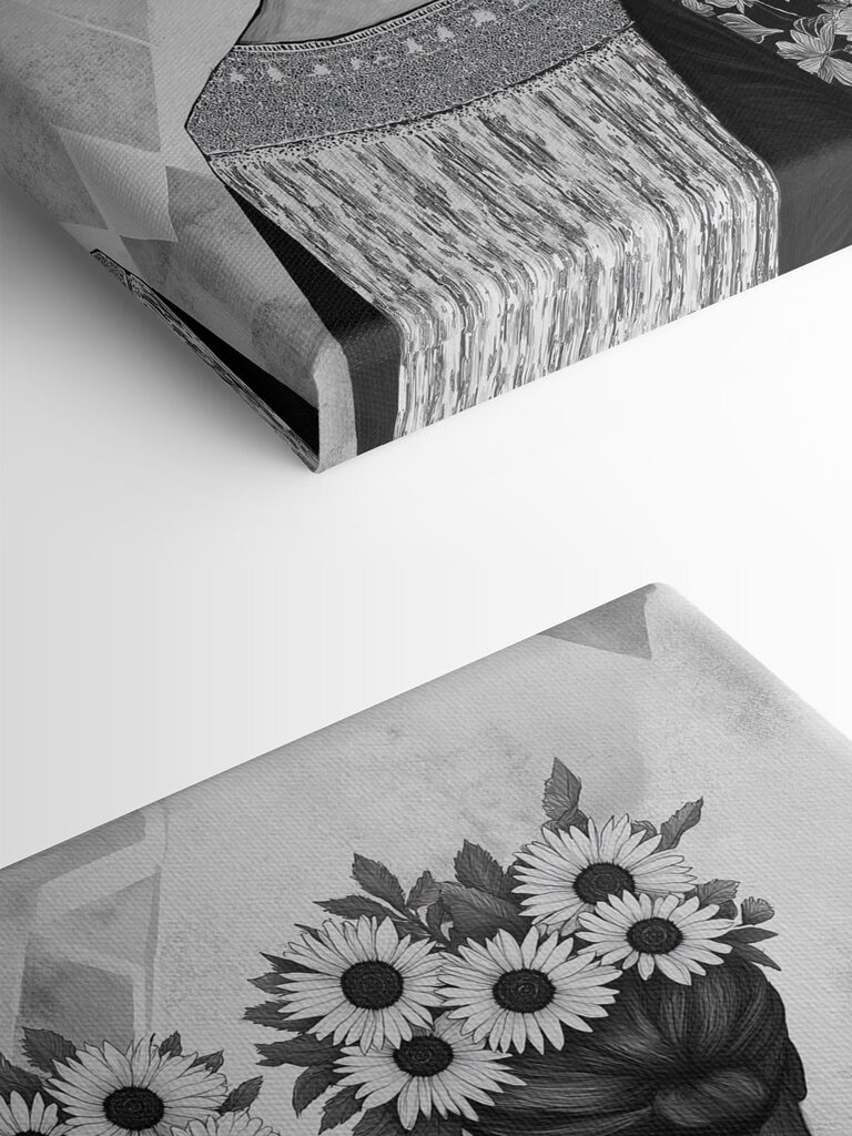 Group of women with flowers in their hair