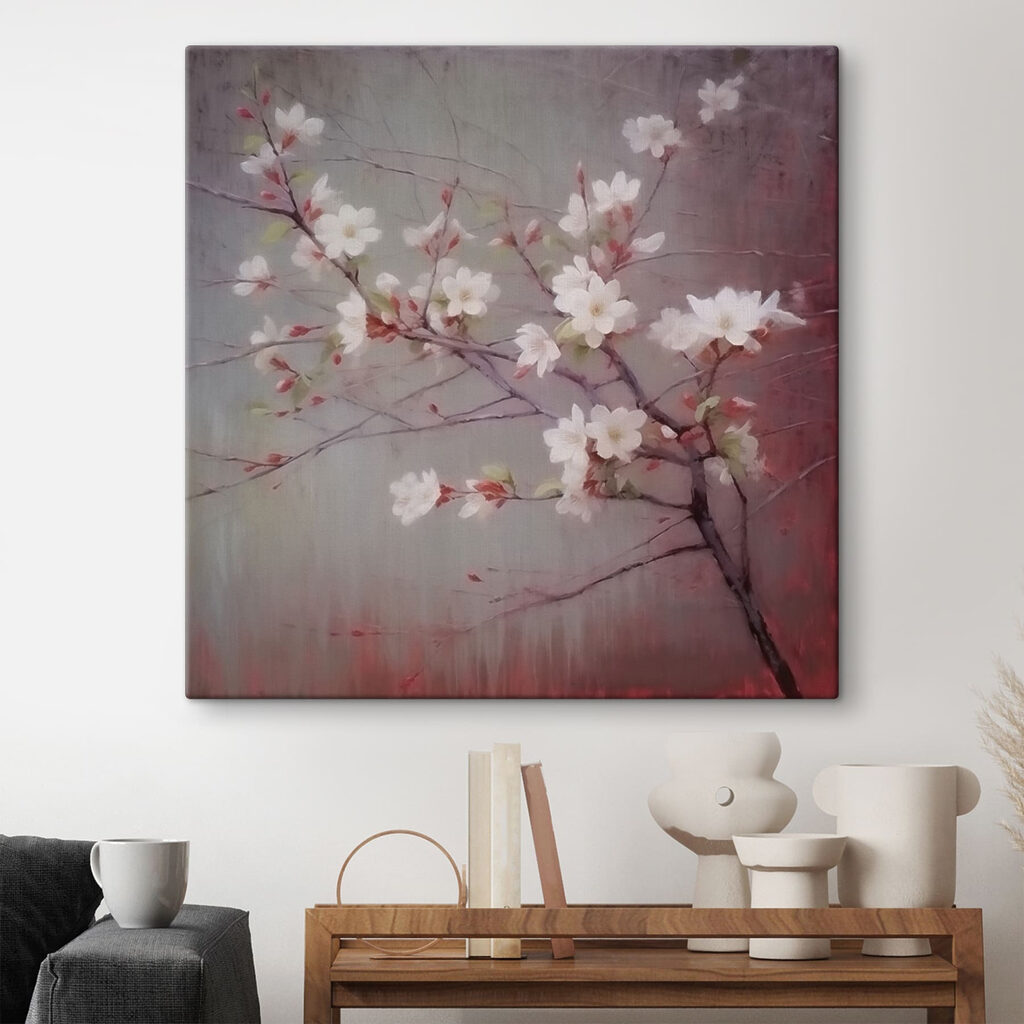 White flowers on a branch White flowers on a branch