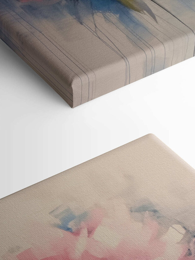 Painting of pink flowers Painting of pink flowers