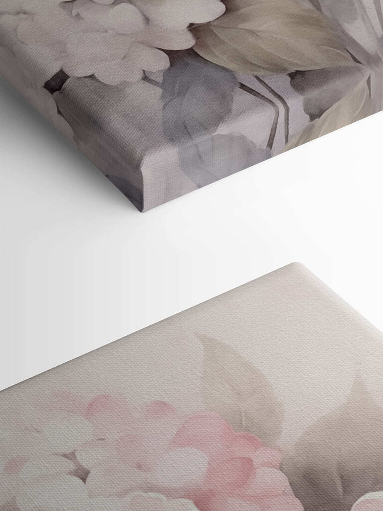 Painting of pink flowers Painting of pink flowers