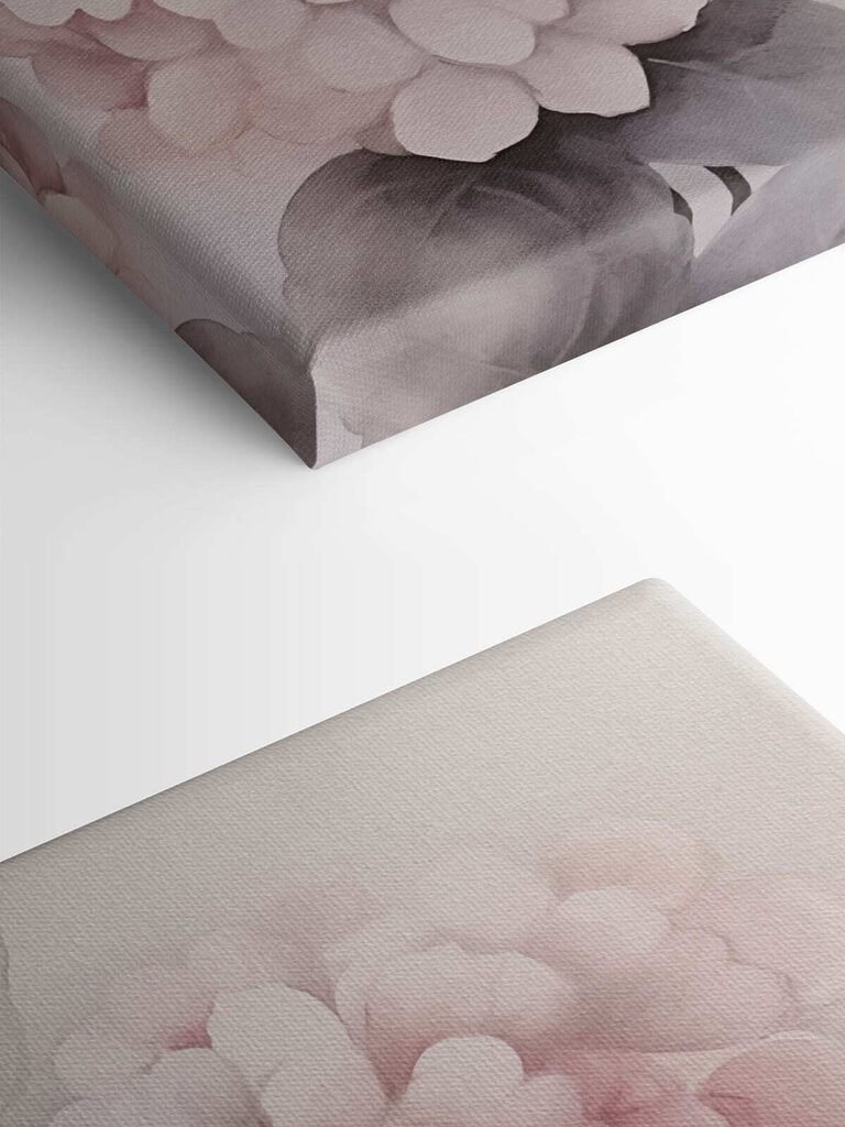 Painting of pink flowers Painting of pink flowers