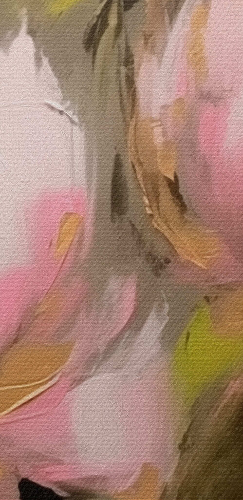 Painting of pink flowers Painting of pink flowers