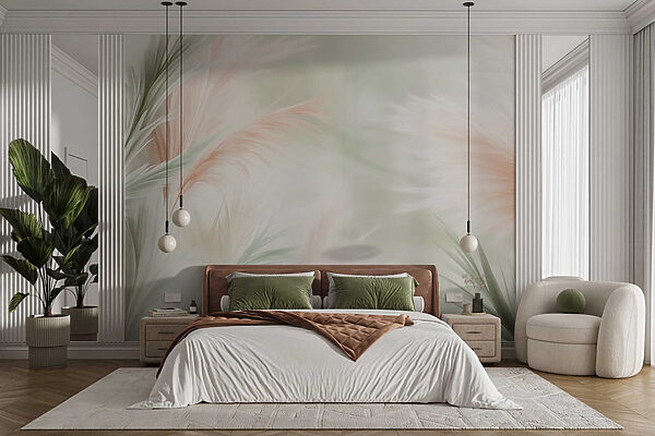 Soft pastel foliage in gentle hues