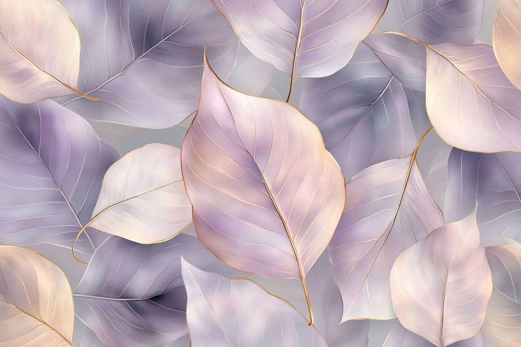 Delicate leaves in soft hues Delicate leaves in soft hues