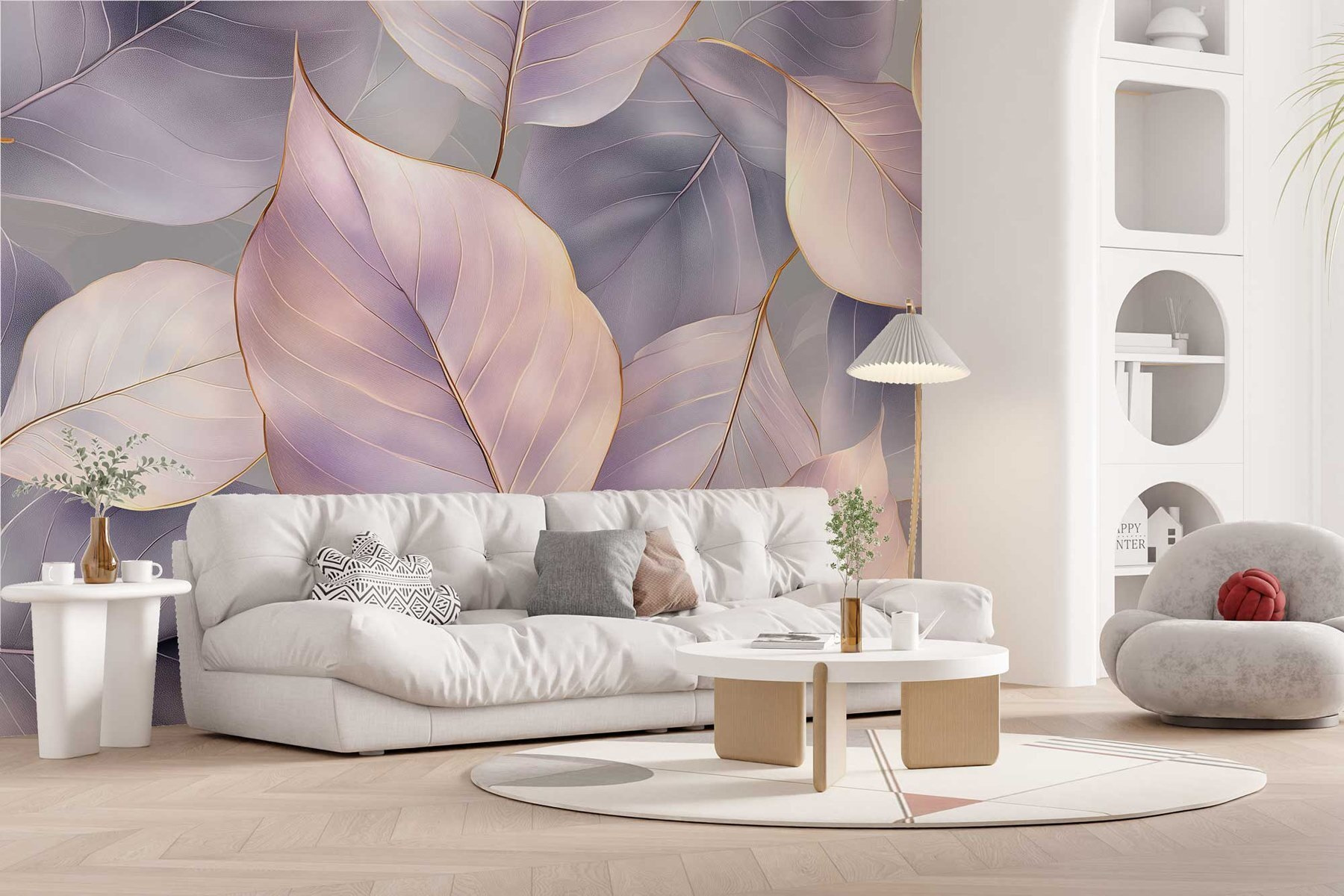 Delicate leaves in soft hues Delicate leaves in soft hues