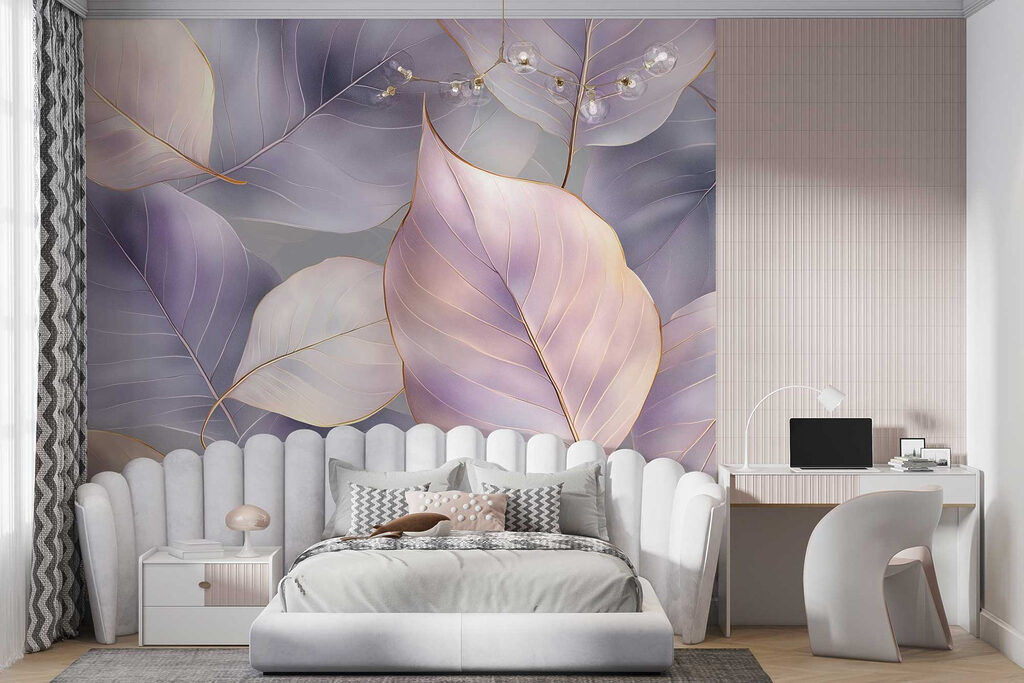 Delicate leaves in soft hues Delicate leaves in soft hues