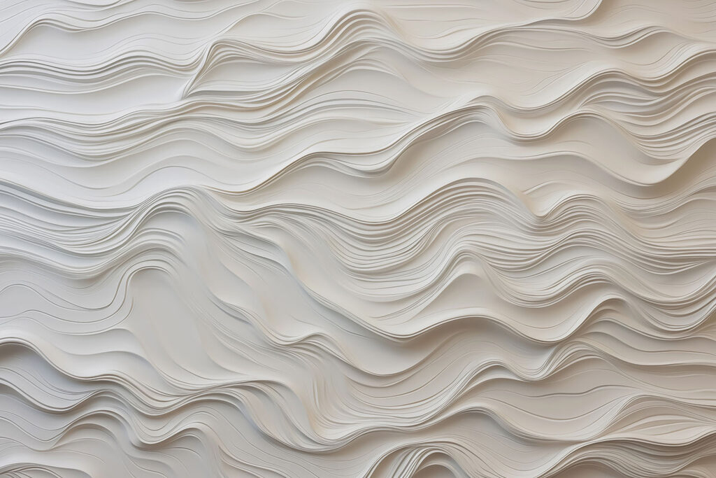 Biely papier vystrihnutý zo steny Biely papier vystrihnutý zo steny