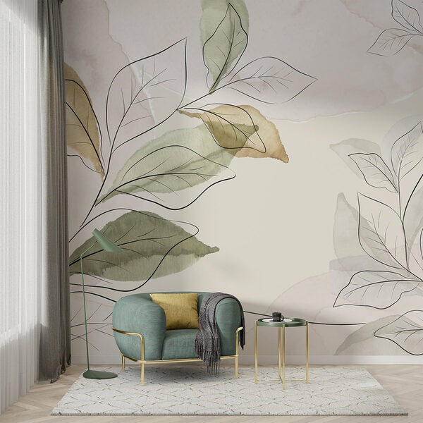 Elegantný botanický dizajn v jemných odtieňoch Elegantný botanický dizajn v jemných odtieňoch