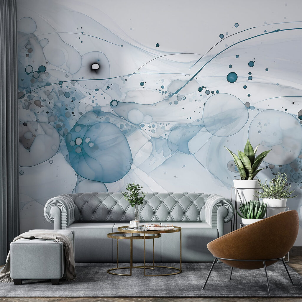 Fluid patterns in tranquil hues Fluid patterns in tranquil hues