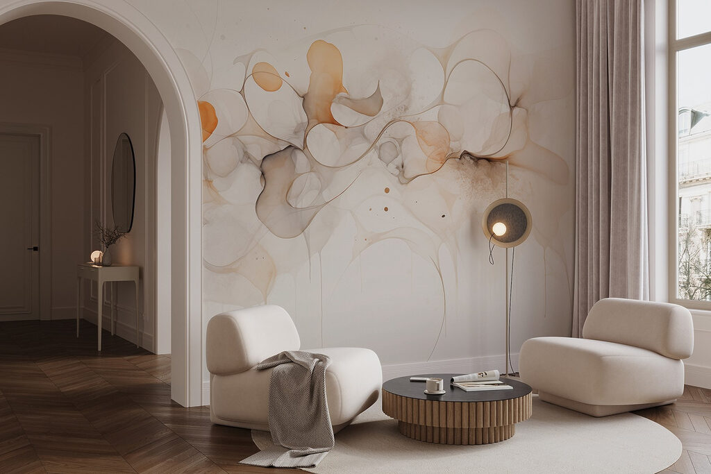 Ethereal hues in flowing abstraction