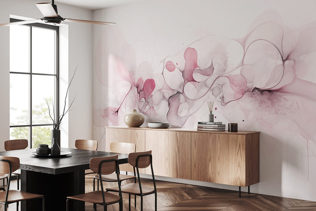 Soft swirls of delicate hues