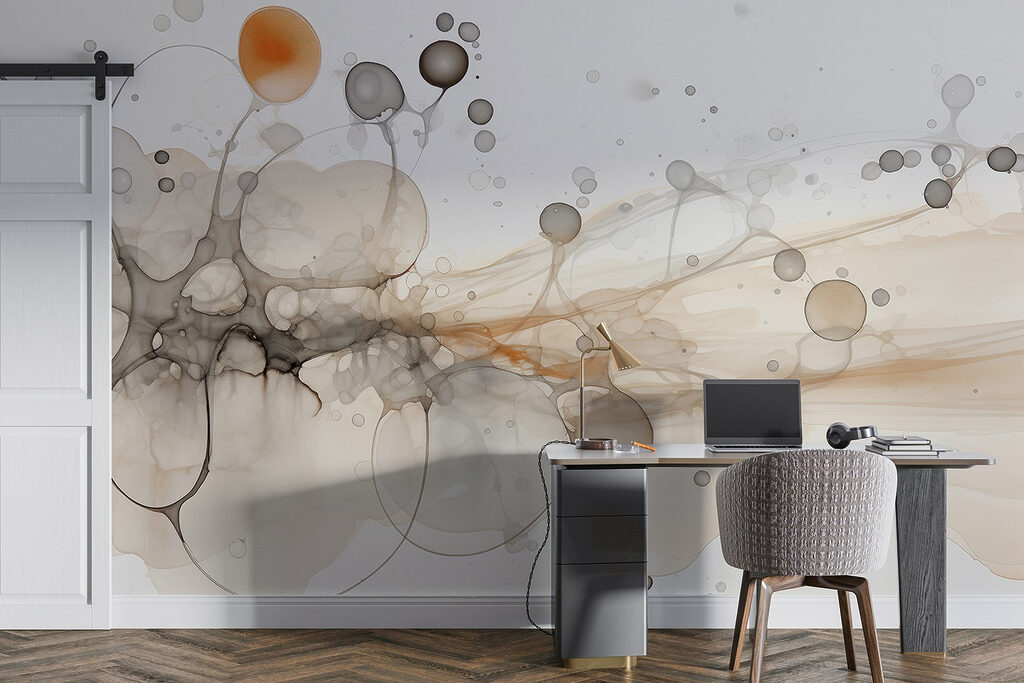 Abstract shapes in soft colors