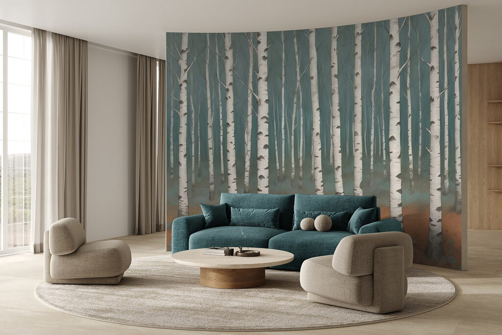 Group of trees in a forest Group of trees in a forest