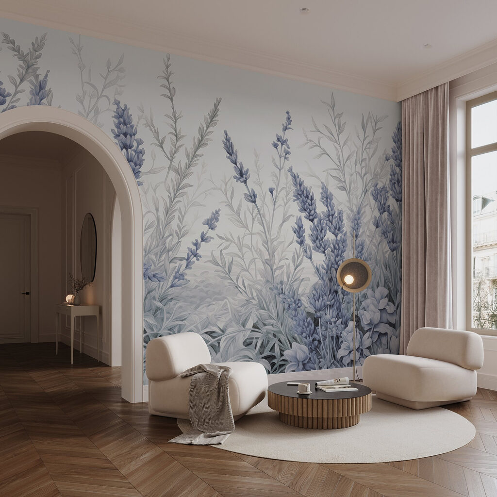 Delicate hues of blooming lavender