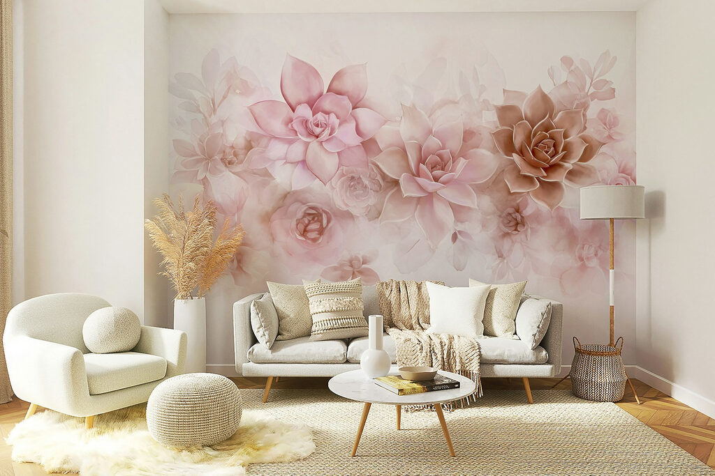 Group of flowers on a white background Group of flowers on a white background