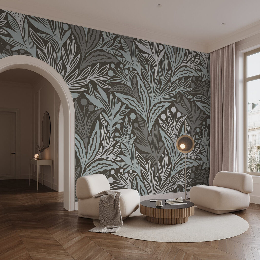 Pattern of leaves and berries Pattern of leaves and berries