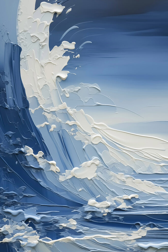 Painting of a wave Painting of a wave