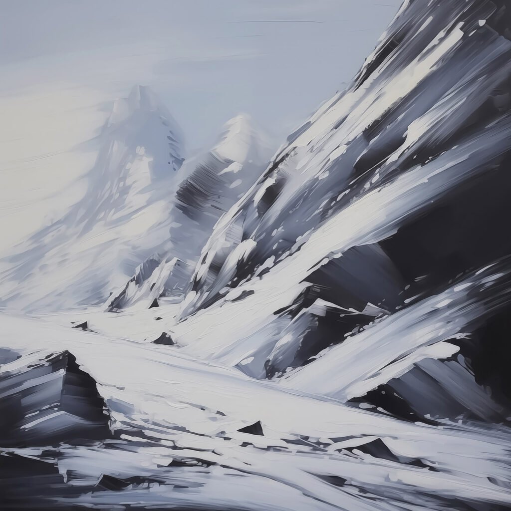 Snowy mountain range Snowy mountain range