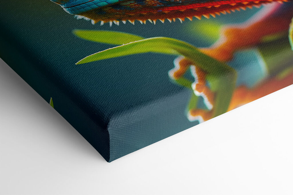 Colorful lizard on a leaf Colorful lizard on a leaf