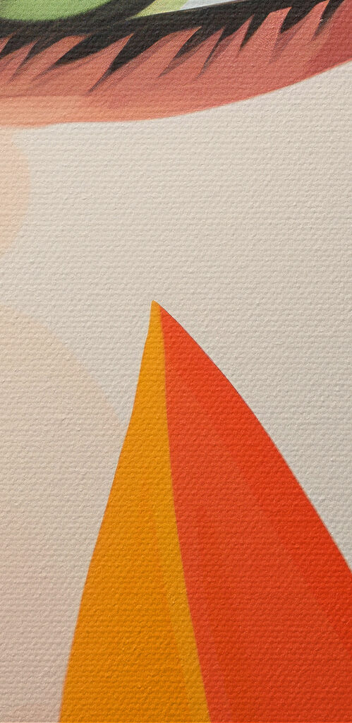 Vibrant colors and captivating gaze