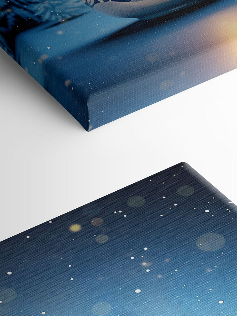 Candle holder with trees in the background