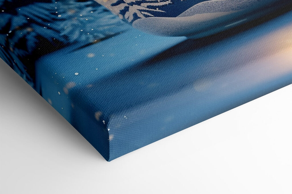 Candle holder with trees in the background