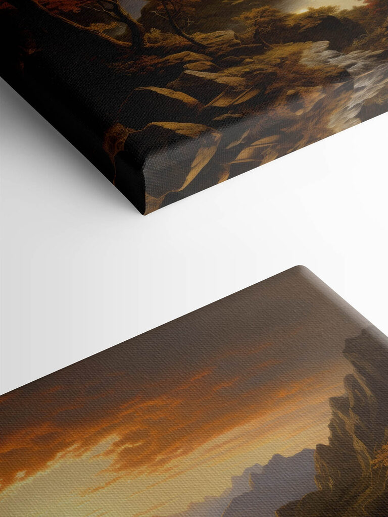 River running through a valley