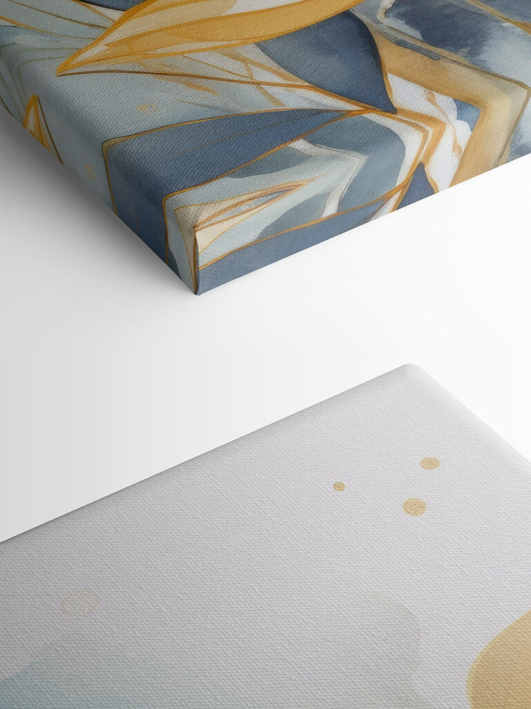 Yellow and blue leaves