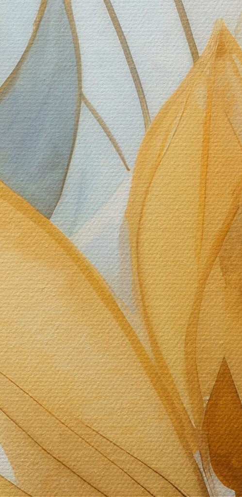 Yellow and blue leaves