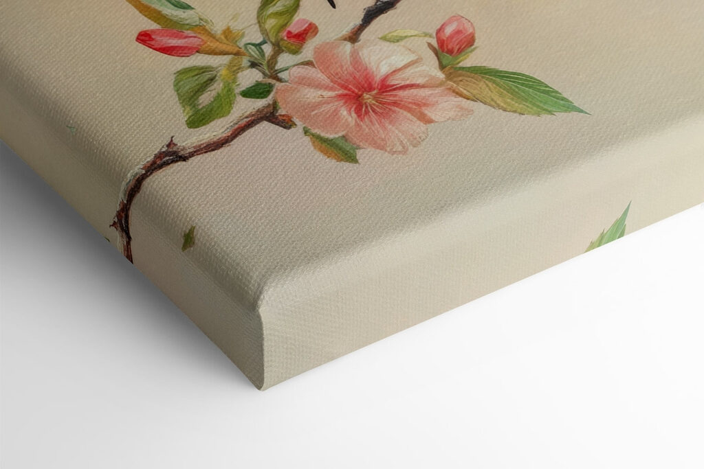 Group of hummingbirds on a branch with flowers Group of hummingbirds on a branch with flowers