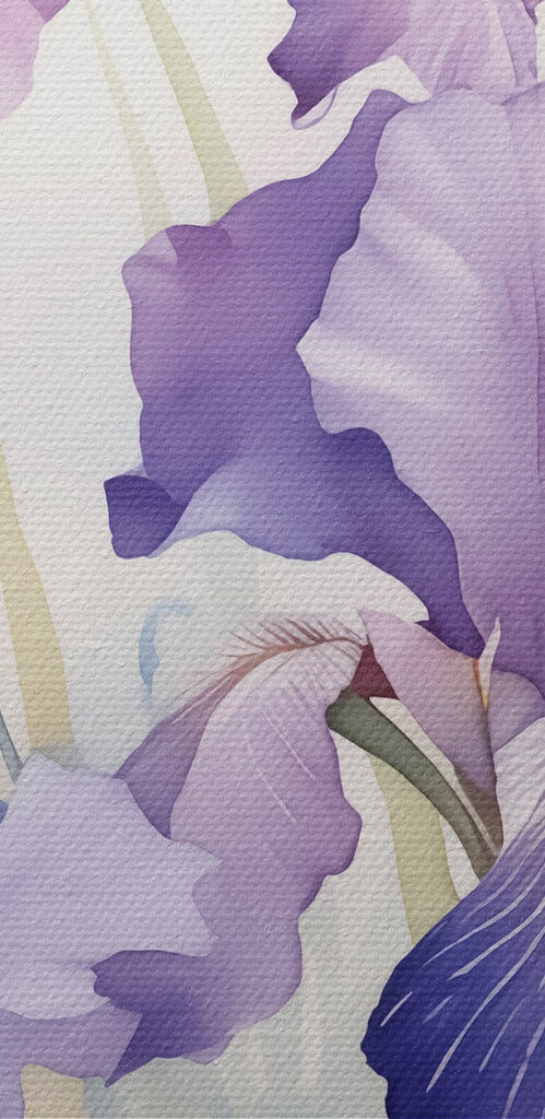 Iris in soft pastel hues Iris in soft pastel hues