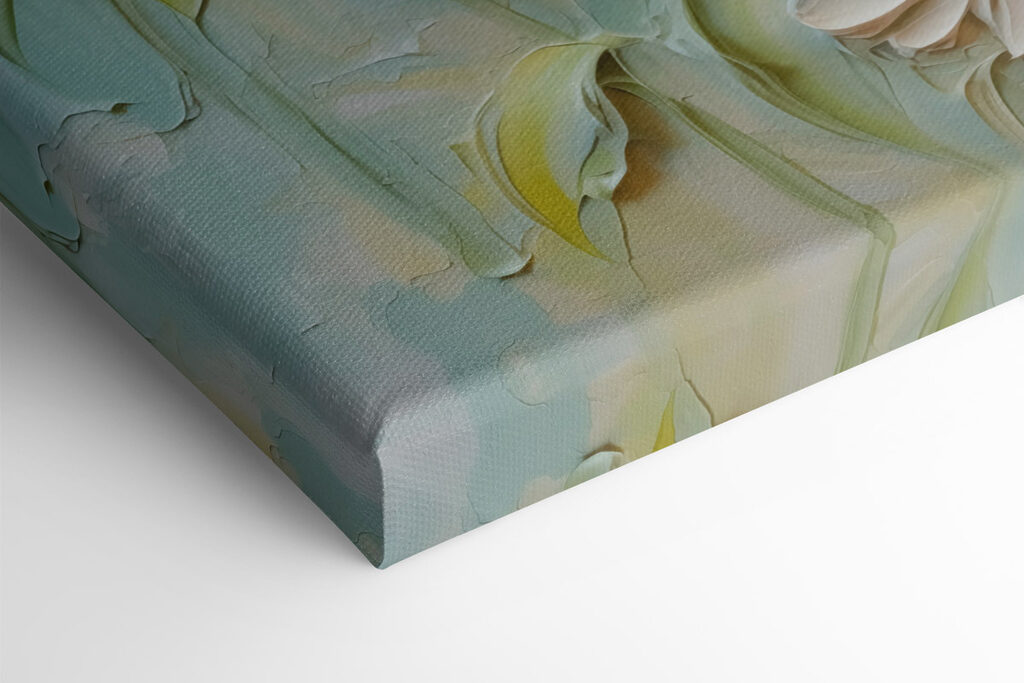 Painting of white flowers Painting of white flowers