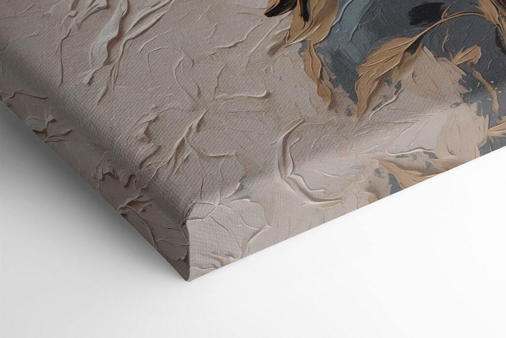 White flower with brown leaves