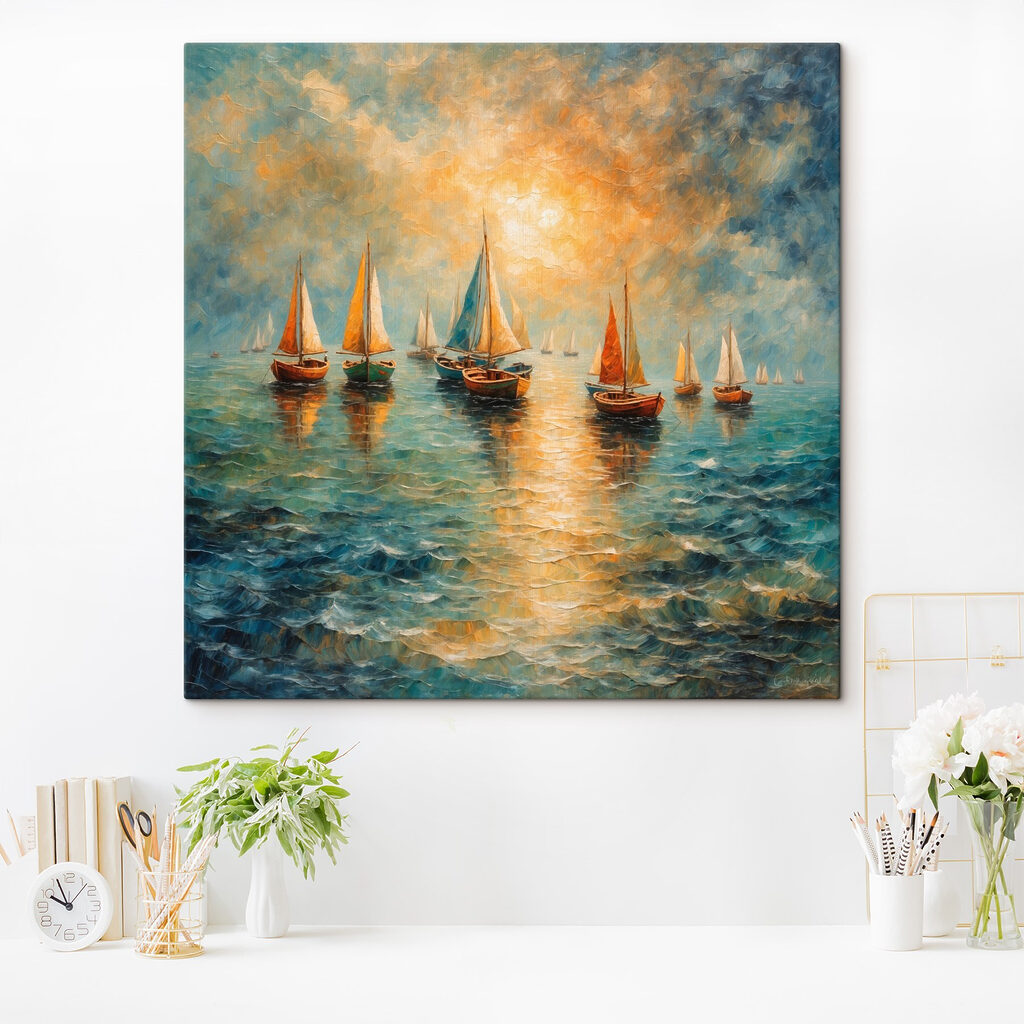 Group of boats on water Group of boats on water