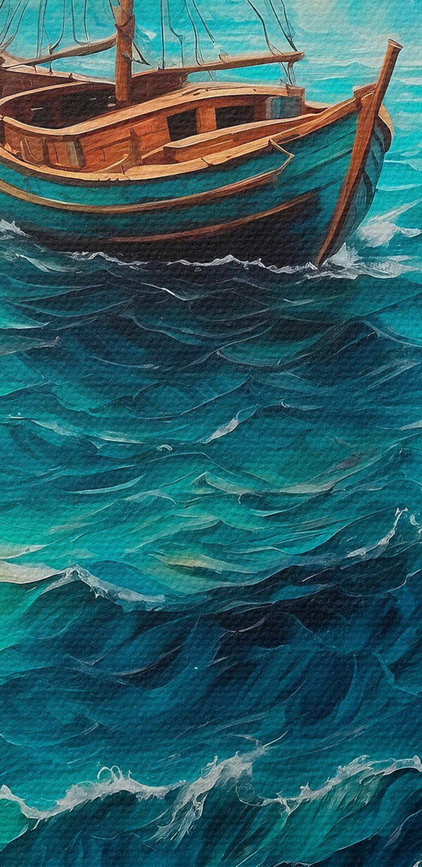 Maľba lode v oceáne Maľba lode v oceáne