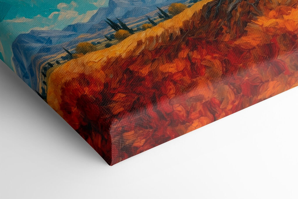 Painting of a tree with yellow leaves Painting of a tree with yellow leaves