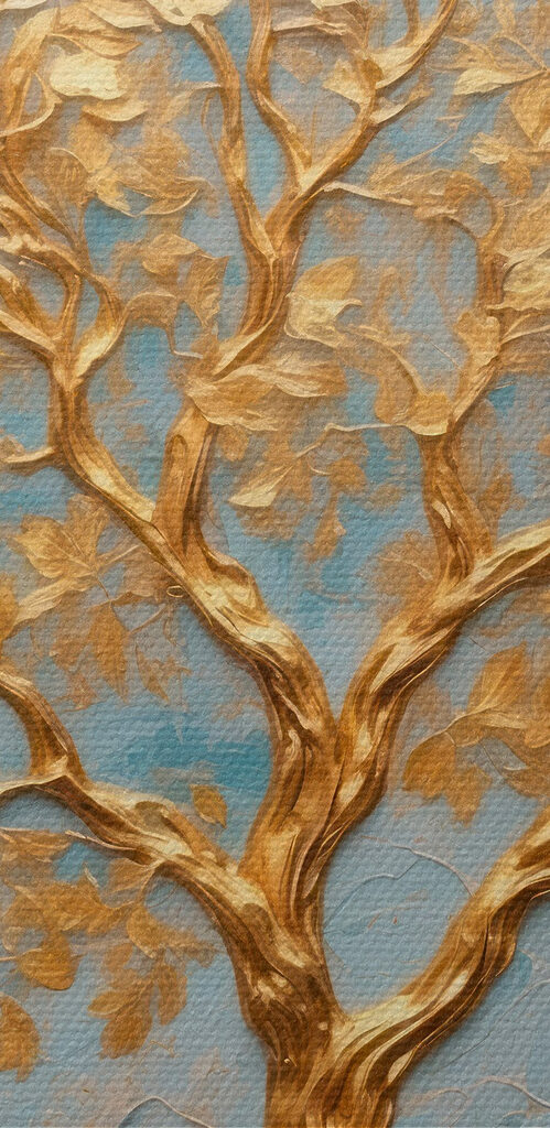 Majestic tree against tranquil backdrop