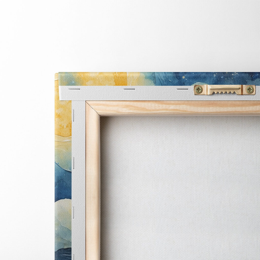 Watercolor of a city at night