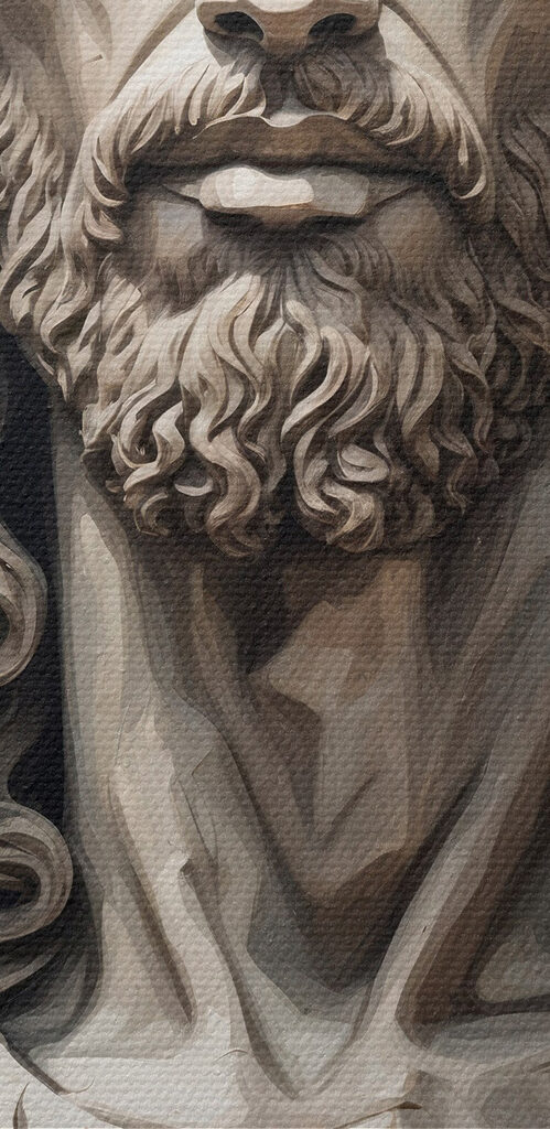 Statue of a man with a crown of thorns Statue of a man with a crown of thorns