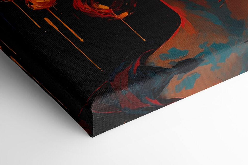 Woman with colorful flowers on her head