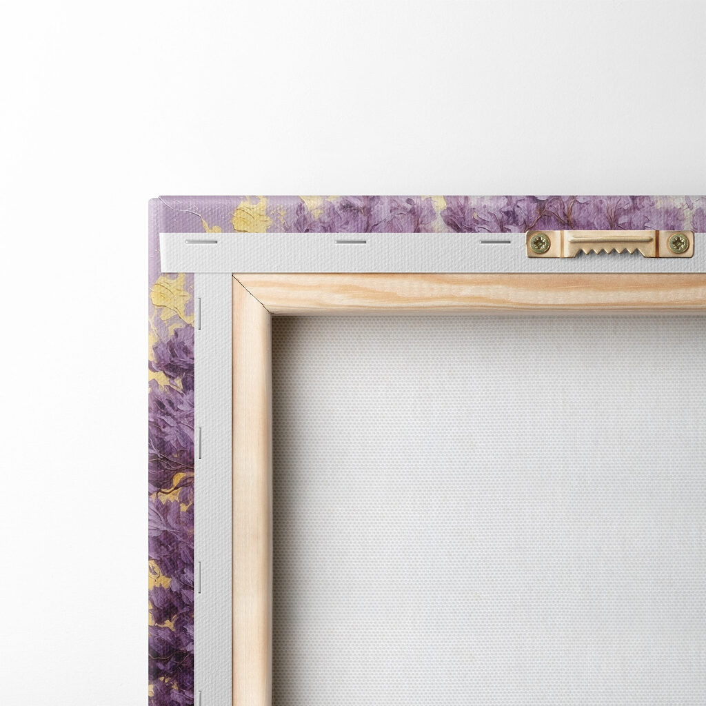 Painting of a tree with purple leaves