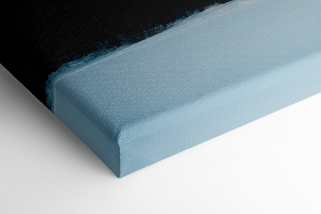 House in the snow with green lights in the sky