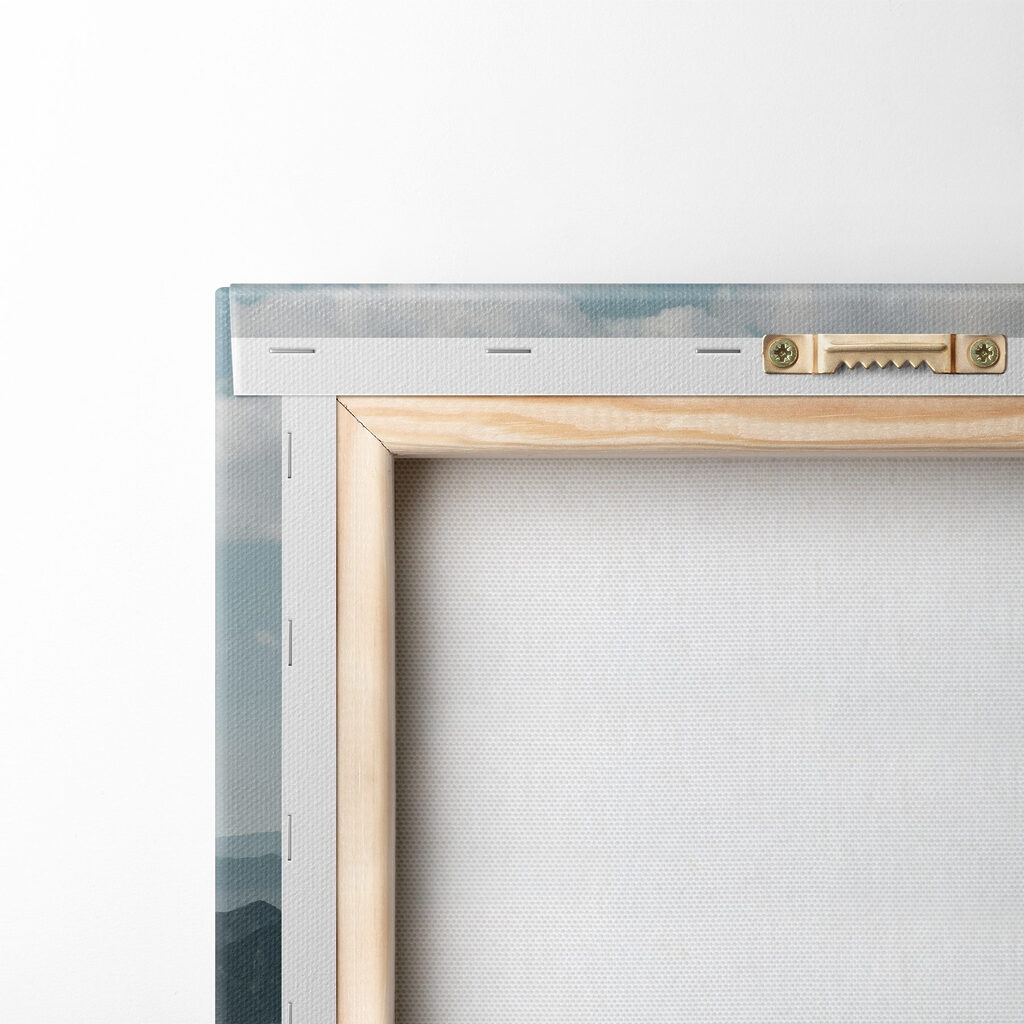 Landscape of mountains and blue sky