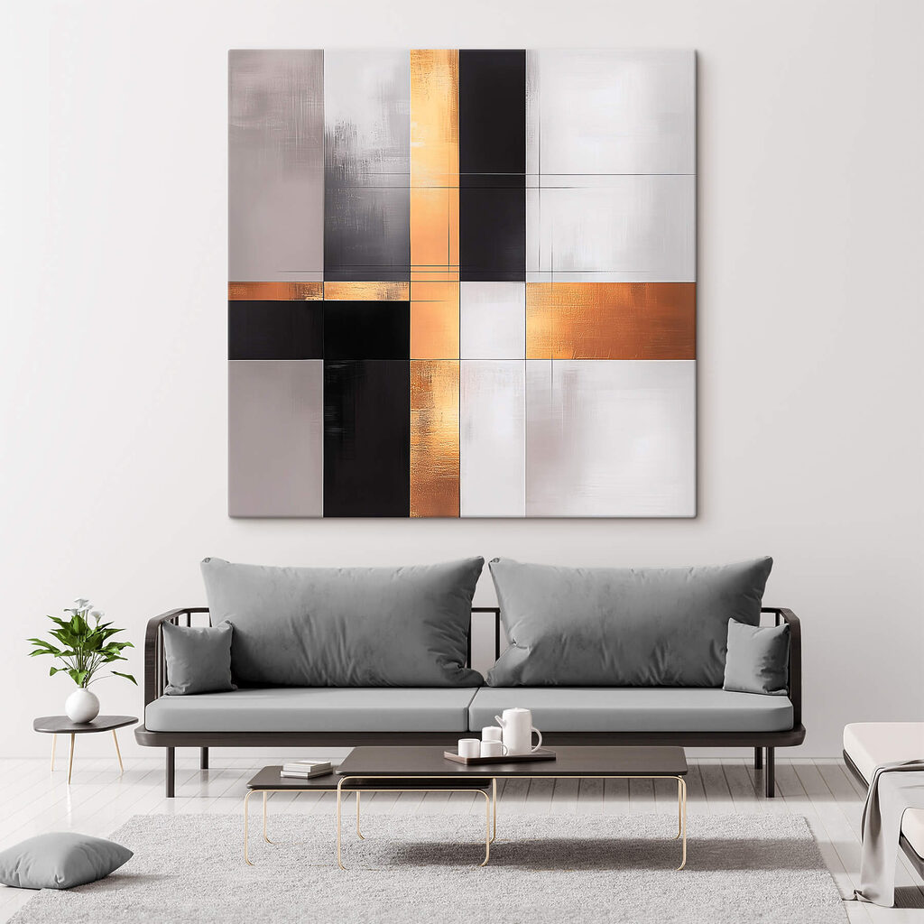 Abstract lines in warm colors