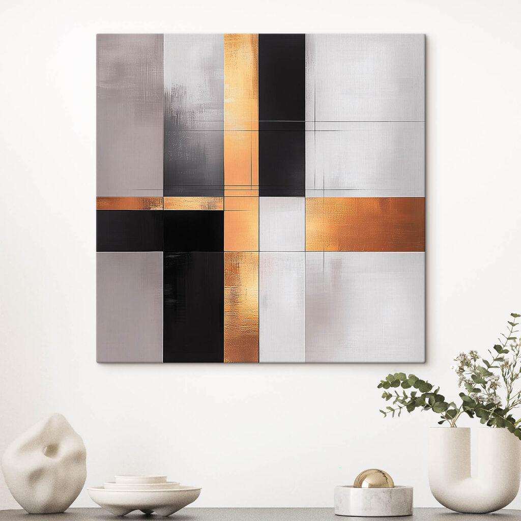 Abstract lines in warm colors