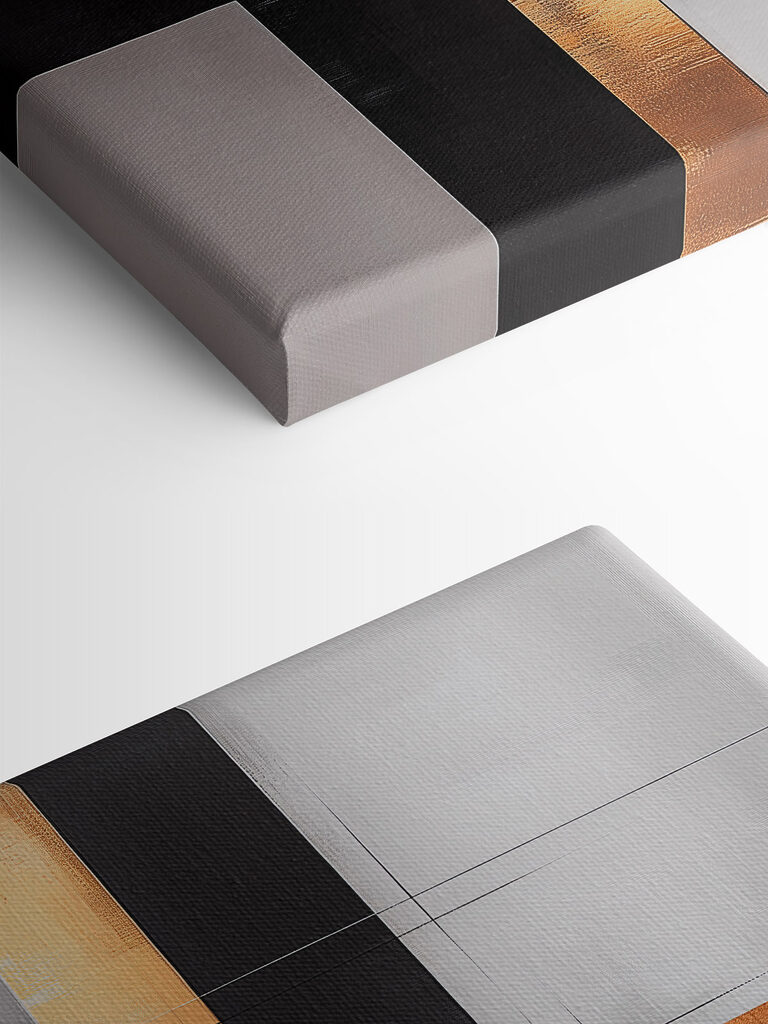 Abstract lines in warm colors