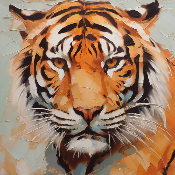 Tiger s rozbitým sklom Tiger s rozbitým sklom