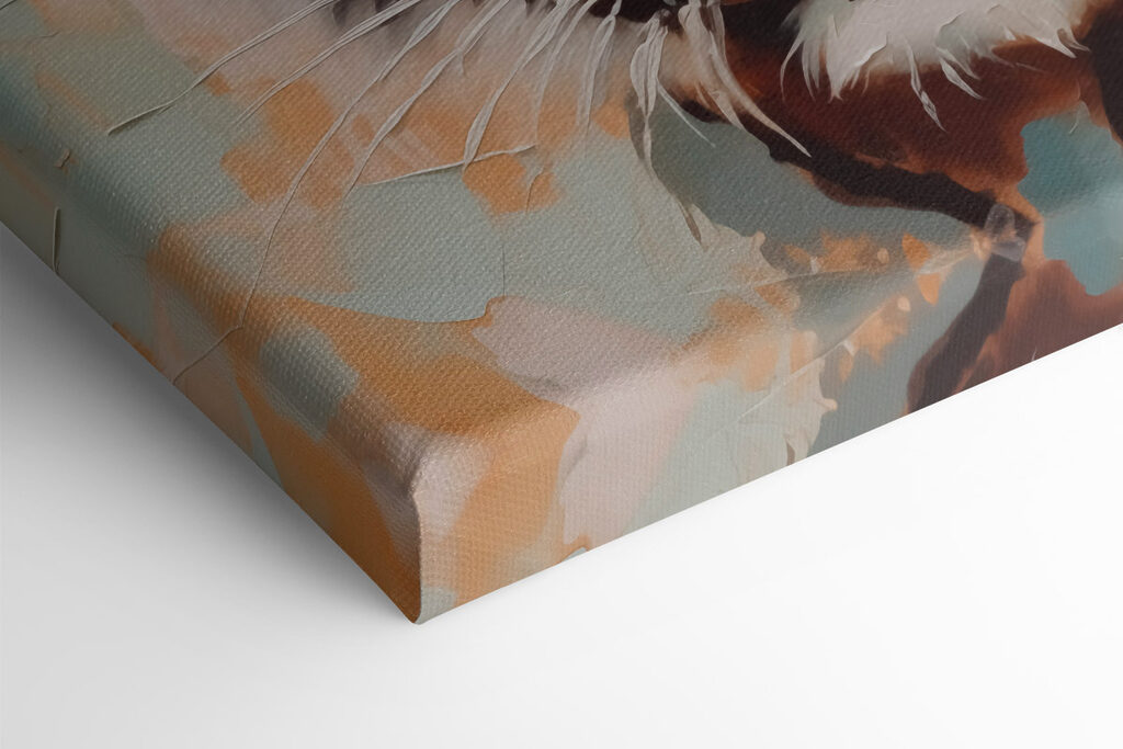 Tiger with a broken glass Tiger with a broken glass